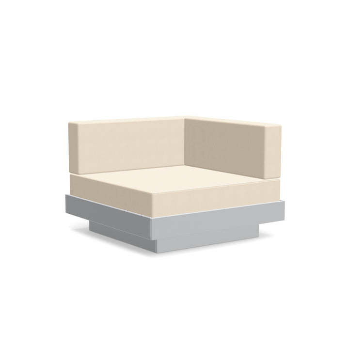 Platform One Sectional Corner - Loll Designs - Outdoor Furniture - Driftwood - Flax - HORNE