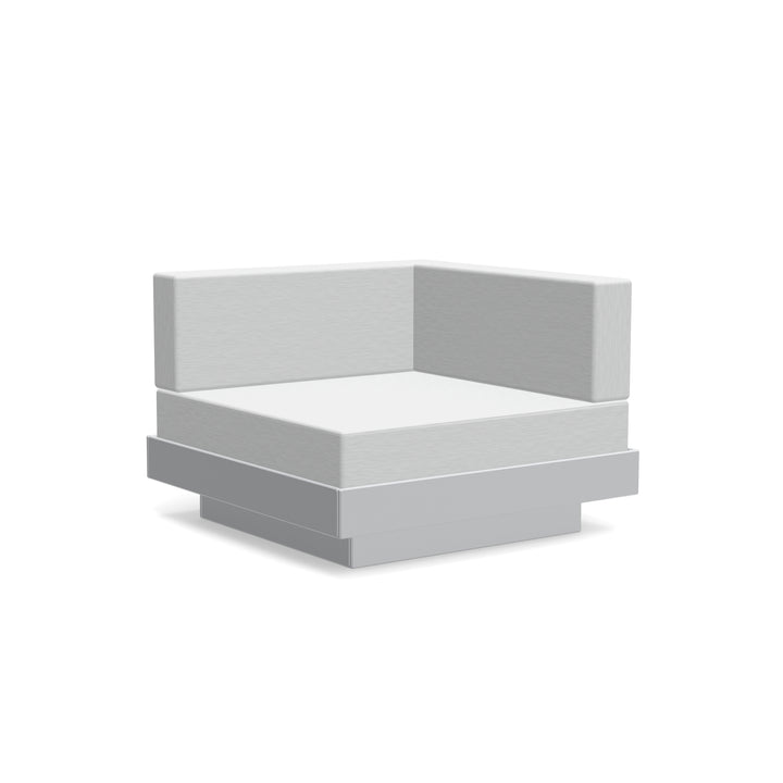 Platform One Sectional Corner - Loll Designs - Outdoor Furniture - Driftwood - Silver - HORNE