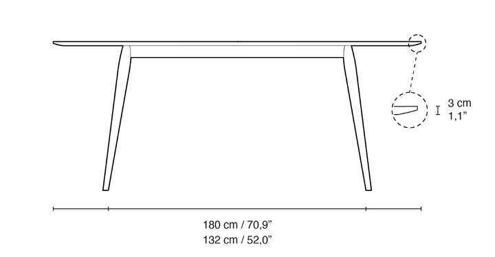 PLAYdinner Lamé Dining Table - Bruunmunch - Tables - 110.2" - Smoked Oak - HORNE