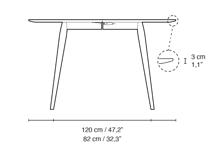 PLAYdinner Round Dining Table - Extendable - Bruunmunch - Tables - Natural Oil - No Plates - HORNE