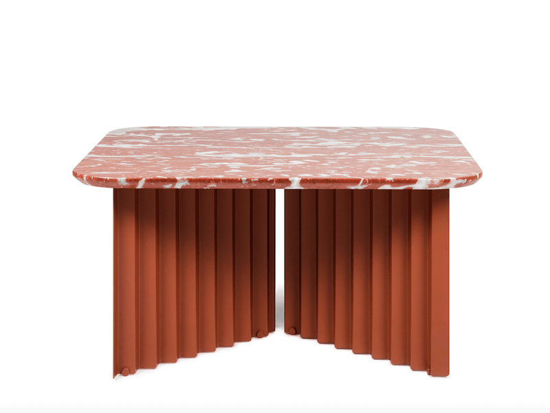 Plec Rectangular Coffee Table - Medium - RS Barcelona - Tables + Desks - White Metal - HORNE