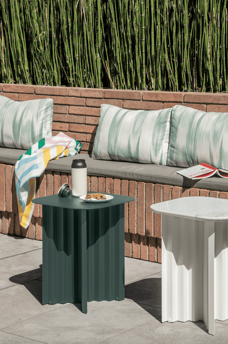 Plec Rectangular Coffee Table - Small - RS Barcelona - Tables + Desks - White Metal - HORNE