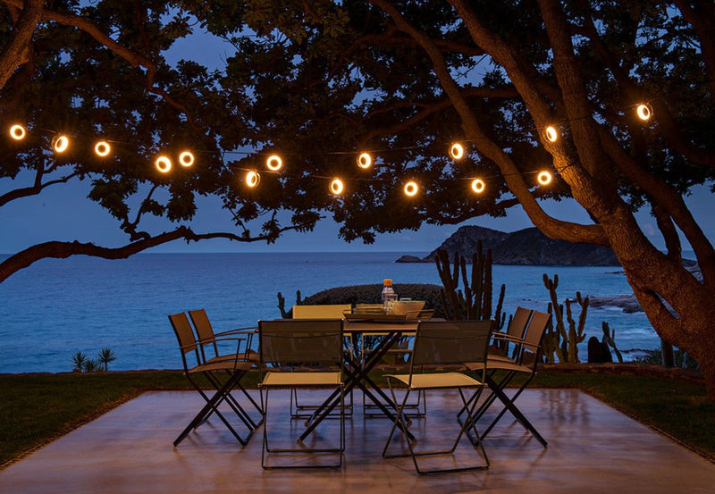 Plein Air Armchair - Stereo Fabric - Set of 2 - Fermob - Outdoor Furniture - Acapulco Blue - HORNE