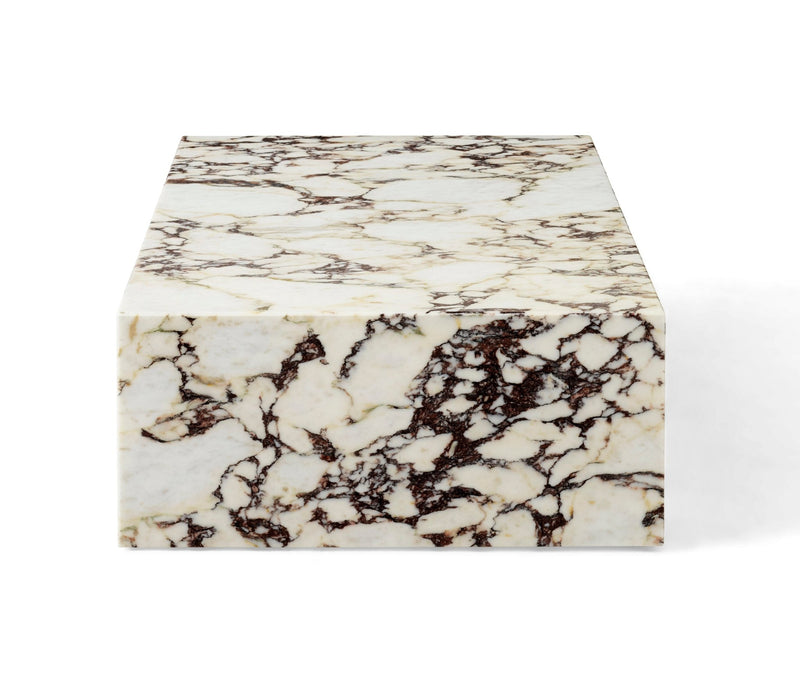 Plinth - Audo Copenhagen - Tables + Desks - Tall - Calacatta Viola Marble - HORNE