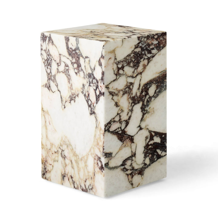 Plinth - Audo Copenhagen - Tables + Desks - Tall - Calacatta Viola Marble - HORNE