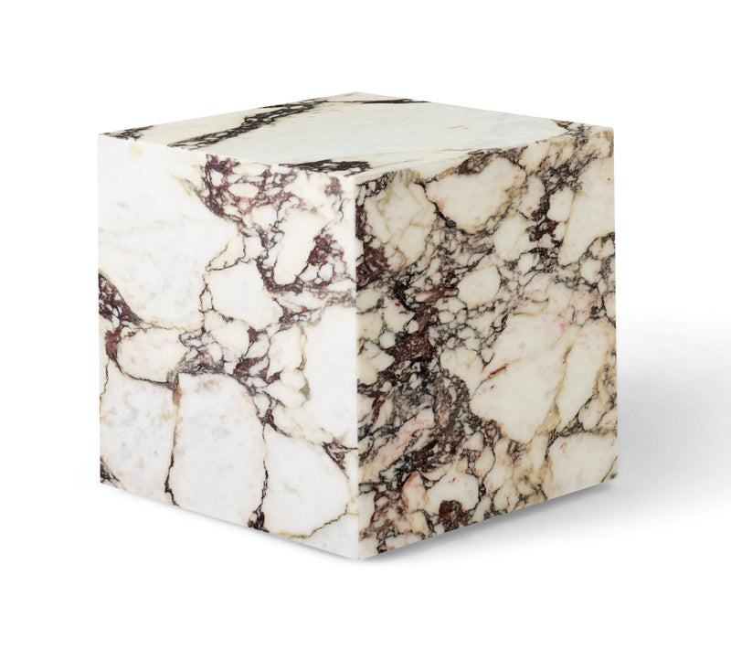 Plinth - Audo Copenhagen - Tables + Desks - Tall - Calacatta Viola Marble - HORNE