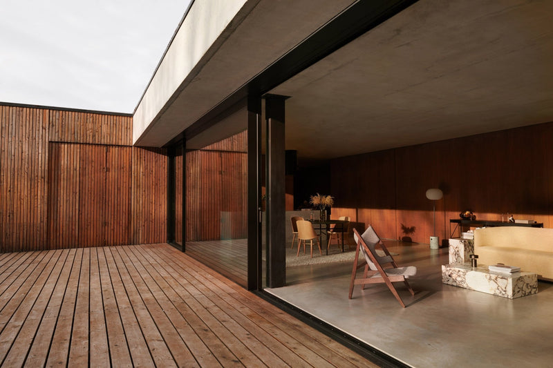 Plinth - Audo Copenhagen - Tables + Desks - Tall - Calacatta Viola Marble - HORNE