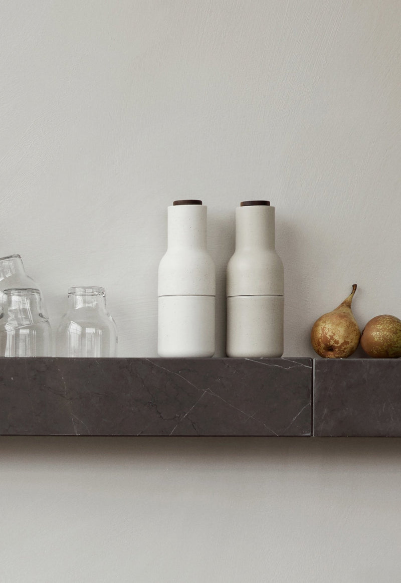 Plinth Shelf - Audo Copenhagen - Shelving - Grey Kendzo Marble - HORNE