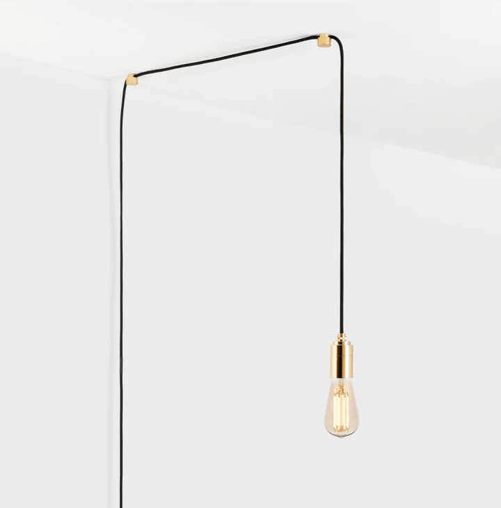 Plug - In Pendant - Tala - Brass - Squirrel Cage - HORNE