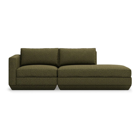 Podium Lounge Sofa: 2 - Seater - Gus* Modern - Sofas - Copenhagen Terra - Right Facing - HORNE