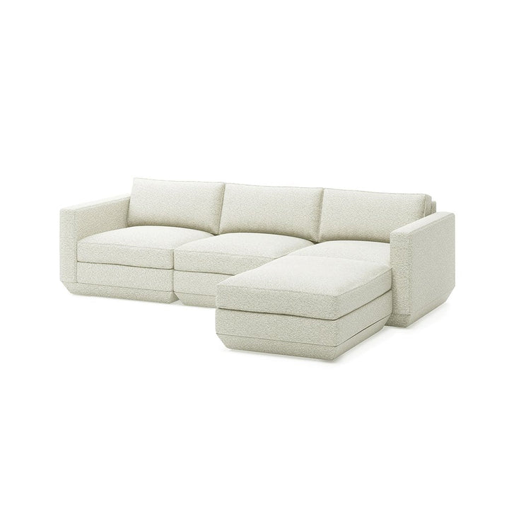 Podium Sectional: 4 - Seater - Gus* Modern - Sofas - Copenhagen Fossil - Right Facing - HORNE