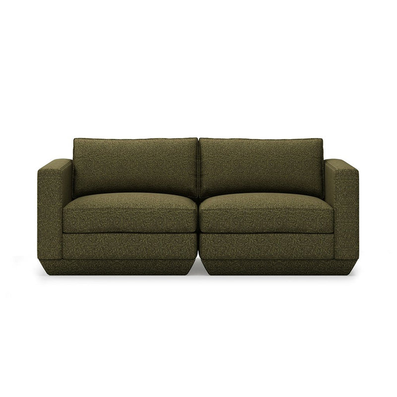 Podium Sofa: 2 - Seater - Gus* Modern - Sofas - Bayview Silver - HORNE