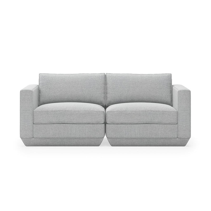 Podium Sofa: 2 - Seater - Gus* Modern - Sofas - Bayview Silver - HORNE