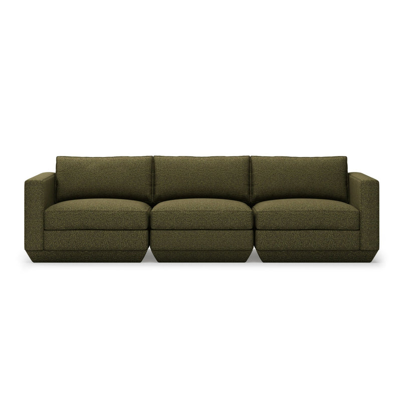 Podium Sofa: 3 - Seater - Gus* Modern - Sofas - Bayview Silver - HORNE