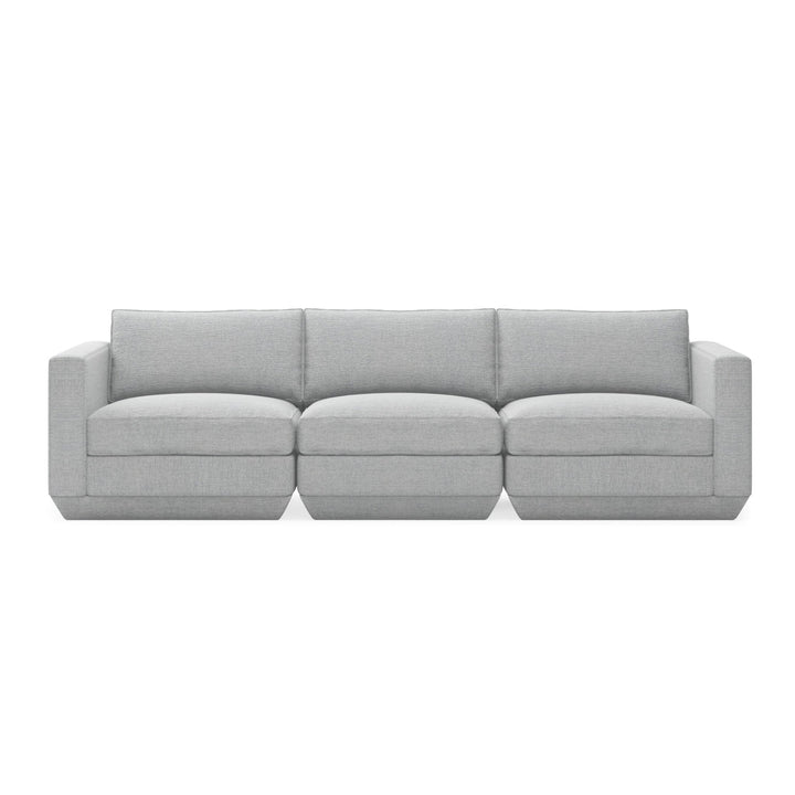 Podium Sofa: 3 - Seater - Gus* Modern - Sofas - Bayview Silver - HORNE