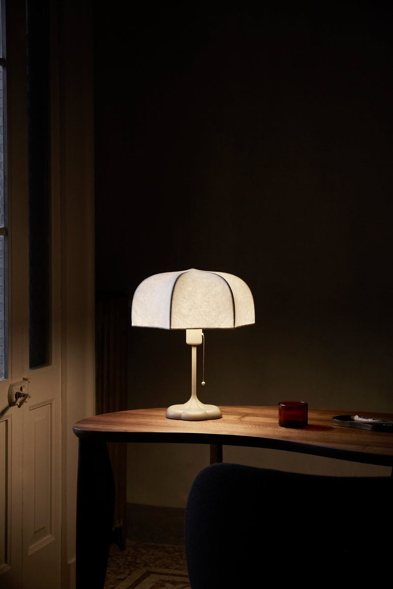 Poem Table Lamp - Ferm Living - Tables + Desks - White/ Cashmere - HORNE