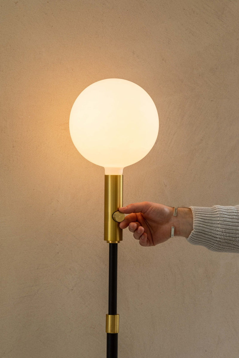 Poise Adjustable Floor Lamp - Tala - Brass - HORNE