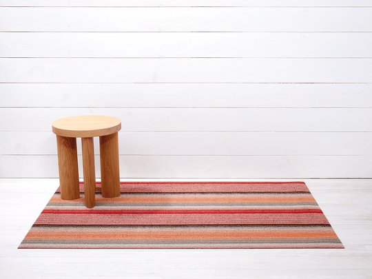 Pop Stripe Shag Rug - Chilewich - Rugs - Big Mat - Paprika - HORNE