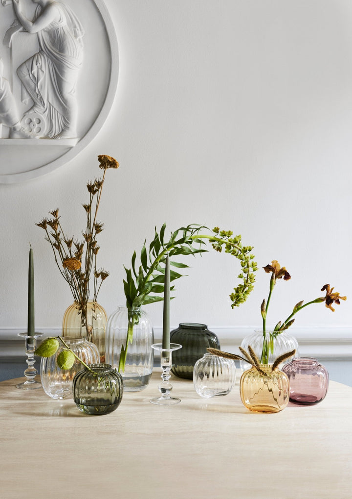 Primula Oval Vase - Smoke - Holmegaard - Vases - HORNE