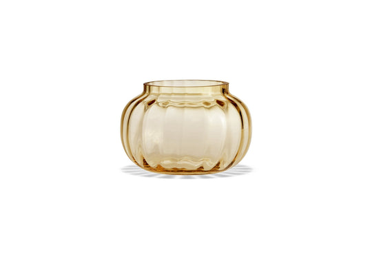 Primula Tealight Holder - Holmegaard - Candle Holders - Amber - HORNE