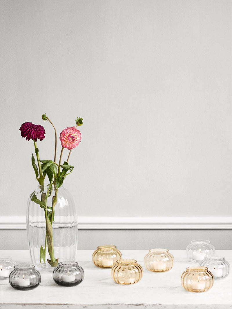 Primula Tealight Holder - Holmegaard - Candle Holders - Clear - HORNE