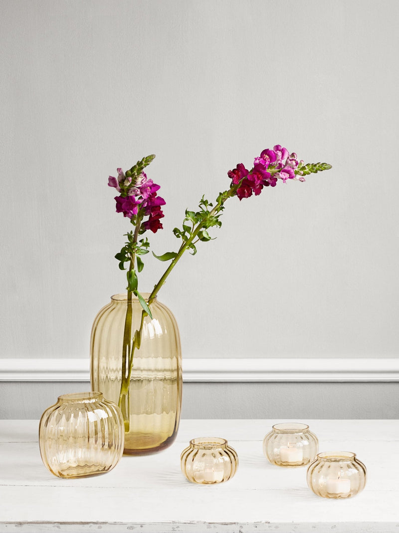 Primula Vase - Amber - Holmegaard - Vases - HORNE