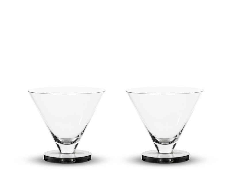Puck Cocktail Glass - Set of 2 - Tom Dixon - Beer + Cocktail Glasses - HORNE