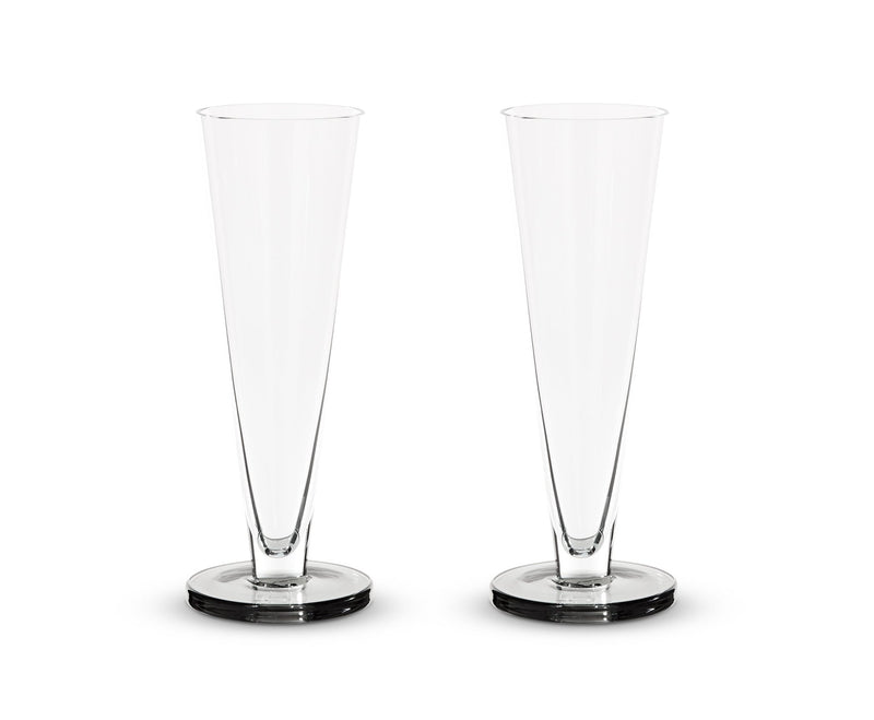 Puck Flute Glass - Set of 2 - Tom Dixon - Beer + Cocktail Glasses - HORNE