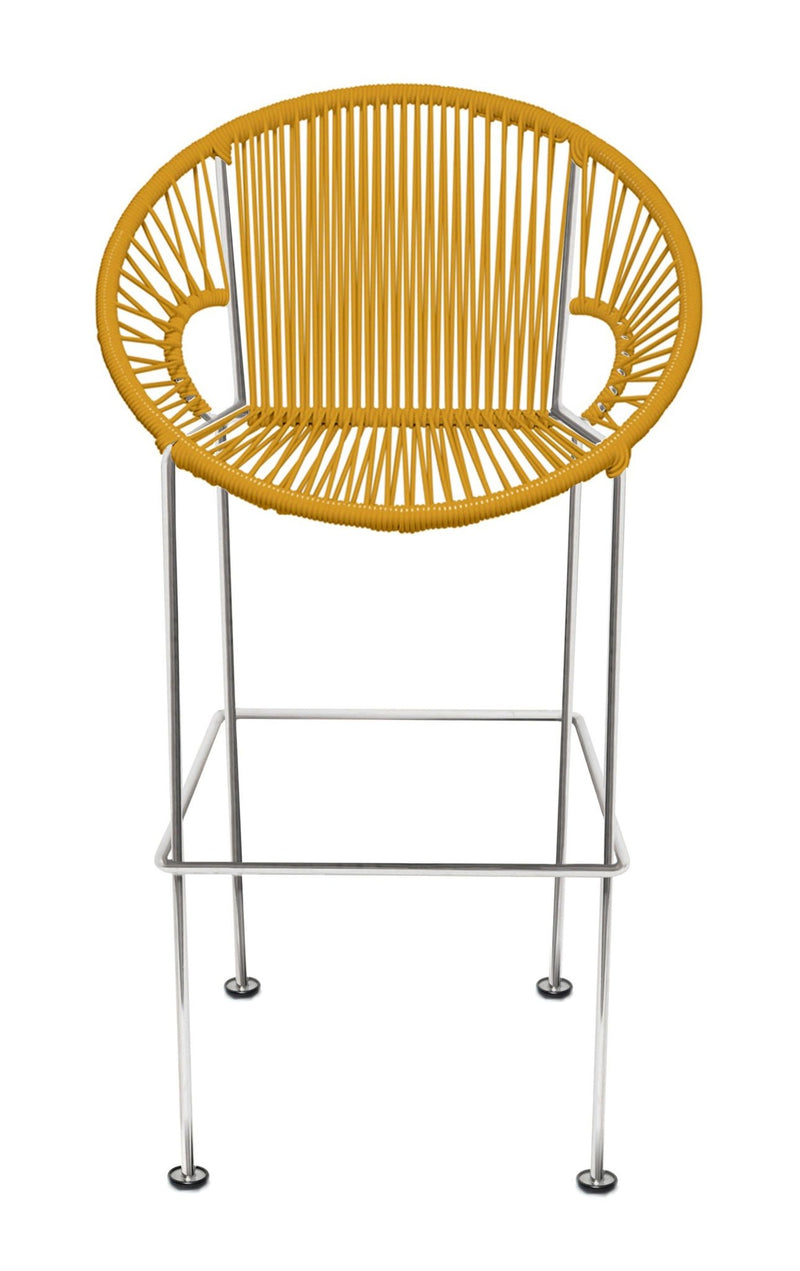 Puerto Stool - Chrome Frame - Set of 2 - Innit Designs - Stools + Benches + Ottomans - Blue - Bar Height - HORNE