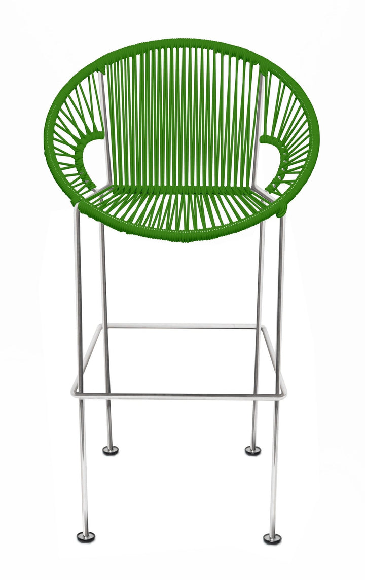 Puerto Stool - Chrome Frame - Set of 2 - Innit Designs - Stools + Benches + Ottomans - Cactus - Bar Height - HORNE