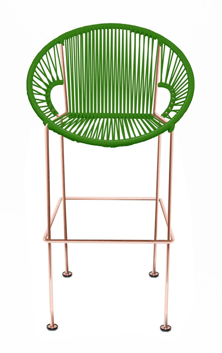Puerto Stool - Copper Frame - Set of 2 - Innit Designs - Stools + Benches + Ottomans - Cactus - Bar Height - HORNE