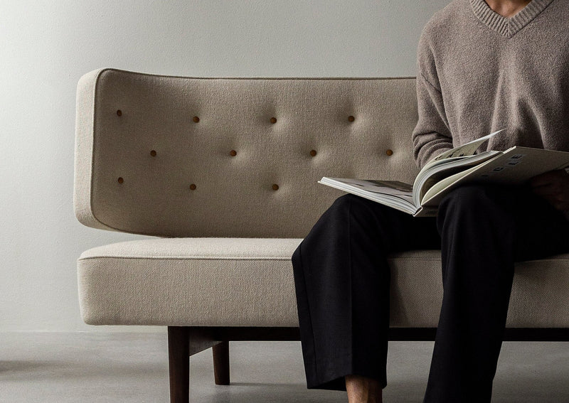 Radiohus Sofa - 2 Seater - Audo Copenhagen Sofas - Natural Oak - Dakar Leather - 0250 Cognac - HORNE