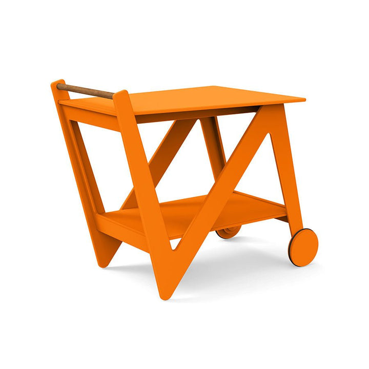 Rapson Bar Cart - Loll Designs - Outdoor Furniture - Sunset Orange - HORNE