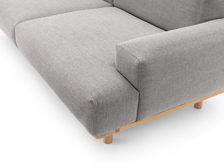 Reason 2 - Seater / Chaiselong Sofa - Bruunmunch - Sofas - Rewool 218 - Right - Facing - HORNE