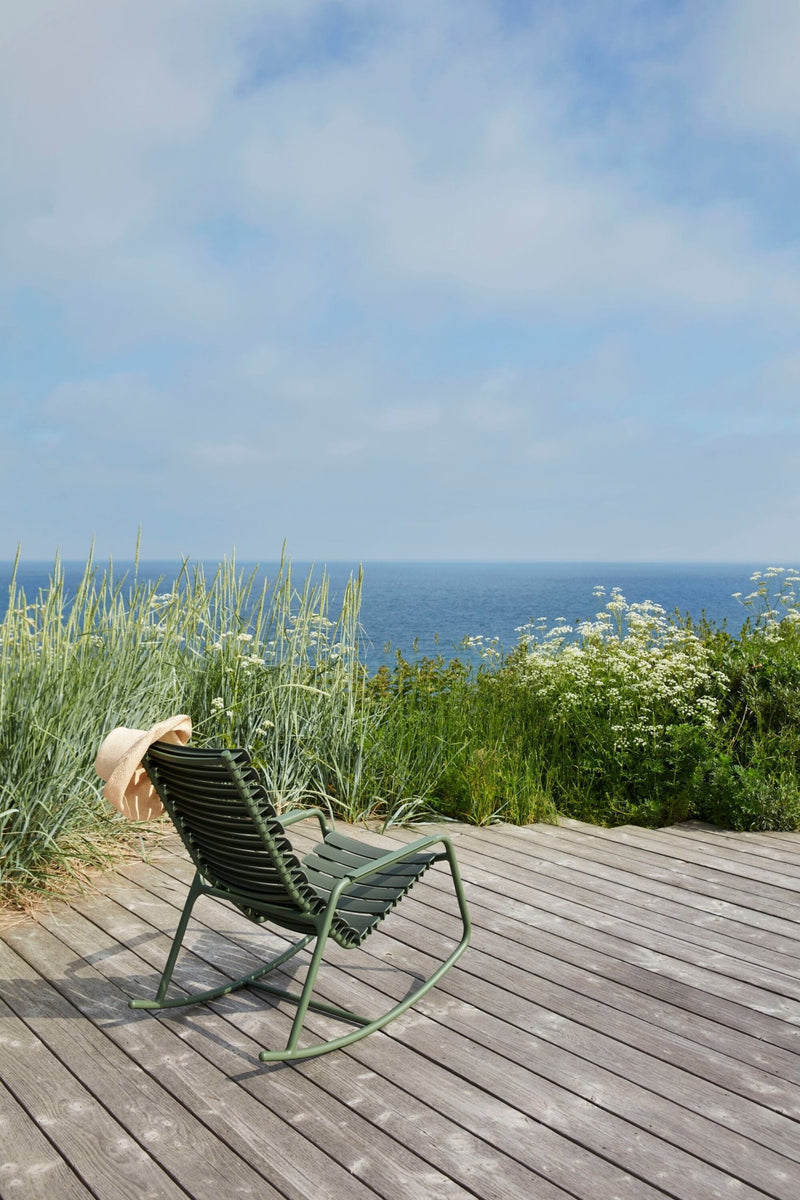 ReCLIPS Outdoor Rocking Chair - HOUE - Outdoor Furniture - Sky Blue - Bamboo - HORNE