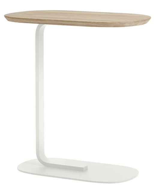 Relate Side Table - Muuto - Bedside Tables - Small - Solid Oak/Off - White - HORNE