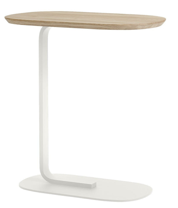 Relate Side Table - Muuto - Bedside Tables - Small - Solid Oak/Off - White - HORNE