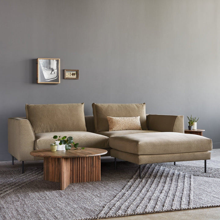 Renfrew Ottoman - Gus* Modern - Stools + Benches + Ottomans - Mersey Caribou - HORNE