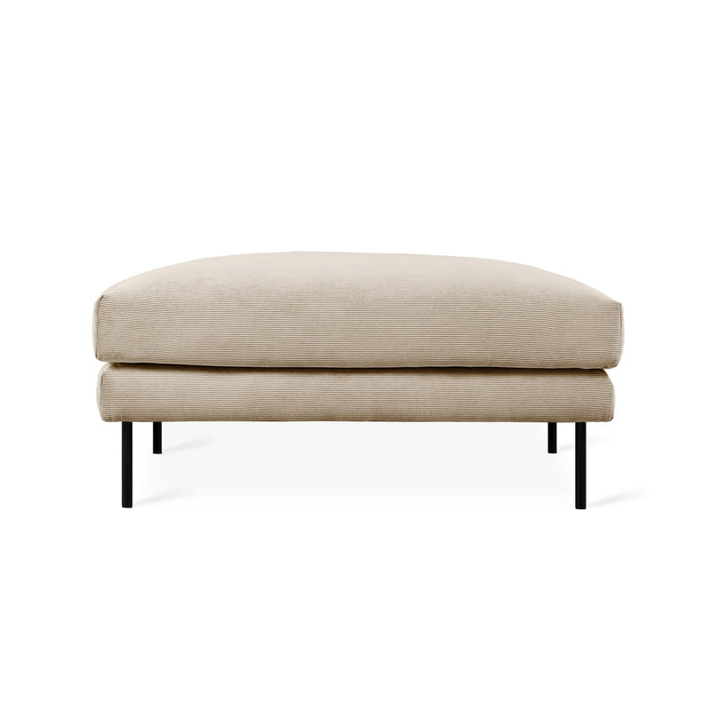 Renfrew Ottoman - Gus* Modern - Stools + Benches + Ottomans - Merino Cream - HORNE