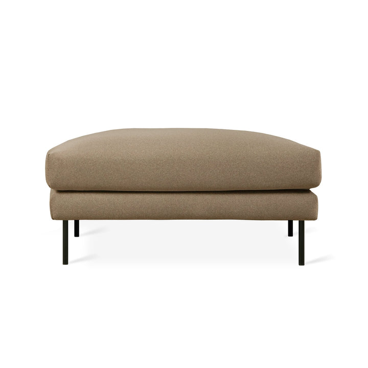 Renfrew Ottoman - Gus* Modern - Stools + Benches + Ottomans - Merino Mocha - HORNE