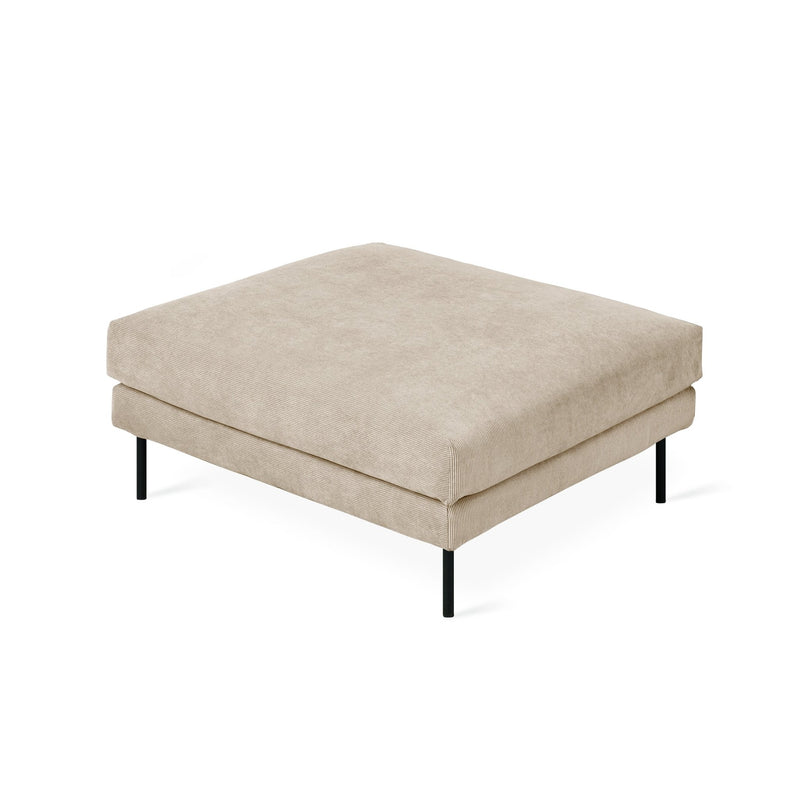 Renfrew Ottoman - Gus* Modern - Stools + Benches + Ottomans - Merino Cream - HORNE
