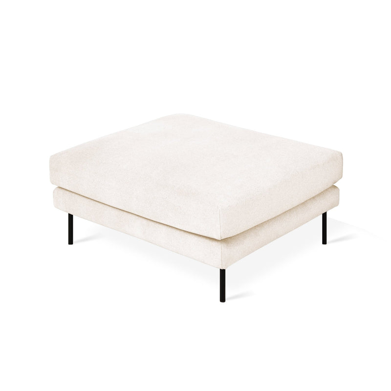 Renfrew Ottoman - Gus* Modern - Stools + Benches + Ottomans - Merino Cream - HORNE