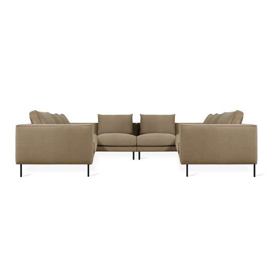 Renfrew U - Shaped Sectional - Gus* Modern - Sofas - Merino Mocha - HORNE