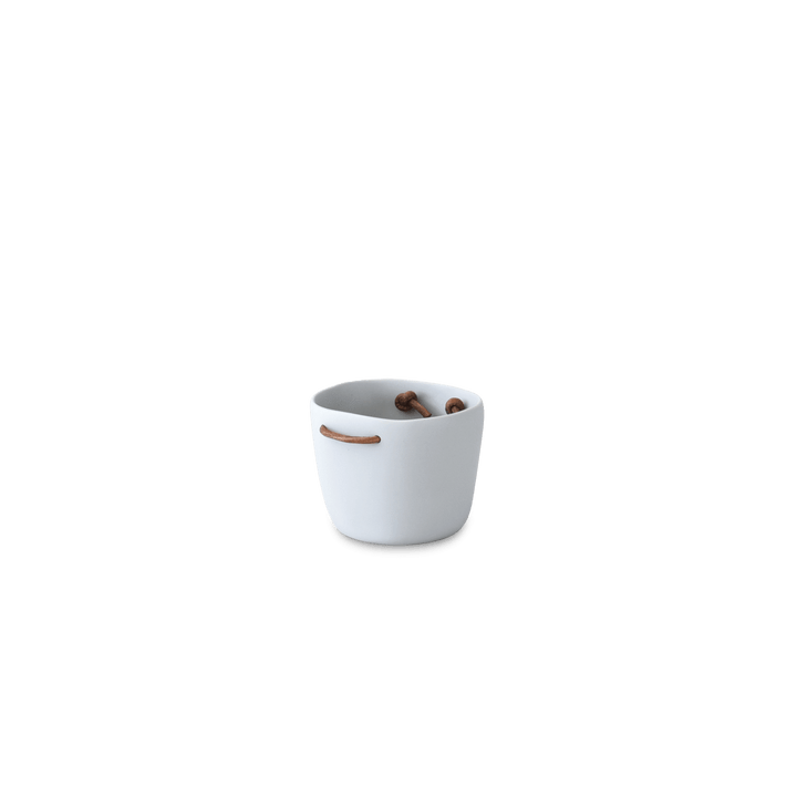Resin Ice Bucket Leather Handles - Tina Frey - Barware - Cement - HORNE