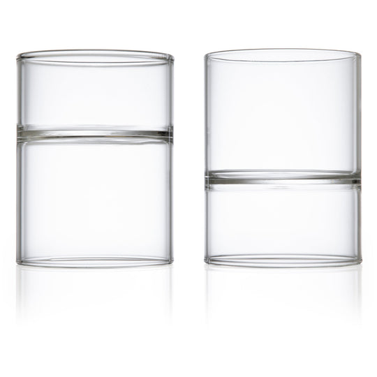 Revolution Rocks & Martini Glass - Set of 2 - Fferrone Design - Beer + Cocktail Glasses - HORNE