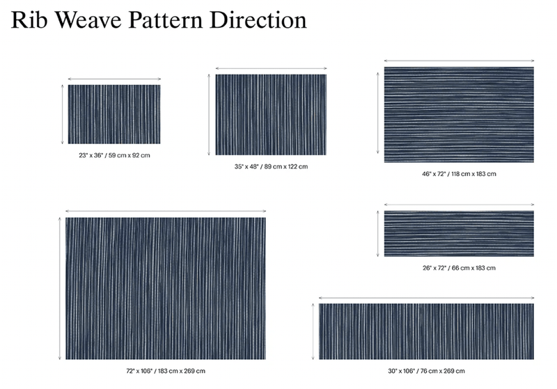 Rib Weave Floor Mat - Chilewich - Rugs - Small - Pearl - HORNE