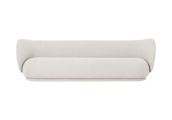 Rico Boucle Sofa with Curved Back