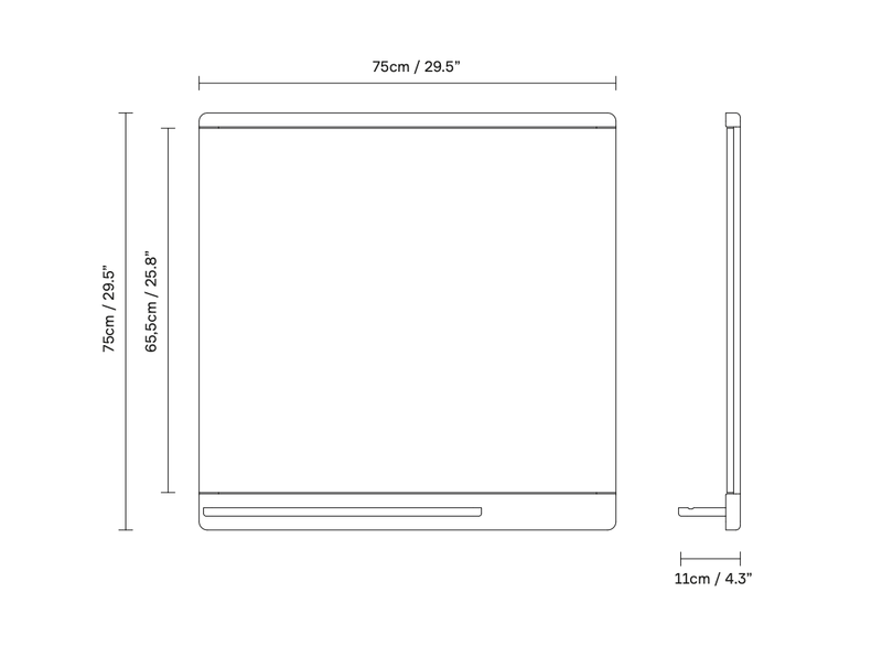 Rim Pinboard - Form + Refine - Office Accessories - Natural Oiled Oak - HORNE