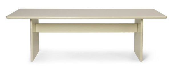 Rink Dining Table - Ferm Living - Tables - Large - Eggshell - HORNE