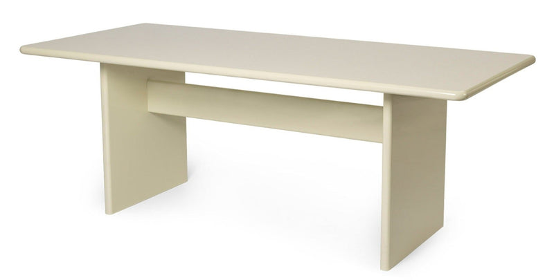 Rink Dining Table - Ferm Living - Tables - Small - Eggshell - HORNE
